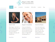 Tablet Screenshot of paigeholtmd.com